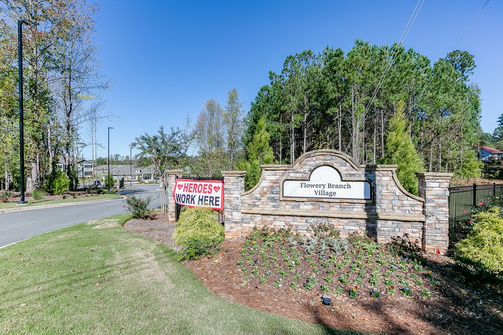 Hall Village Entrance Sign